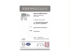 ISO 9001质量管理体系认证